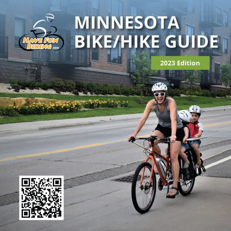 THE MAPS IN THE NEW MN BIKE/HIKE GUIDE OFFER MANY FUN PLACES TO RIDE