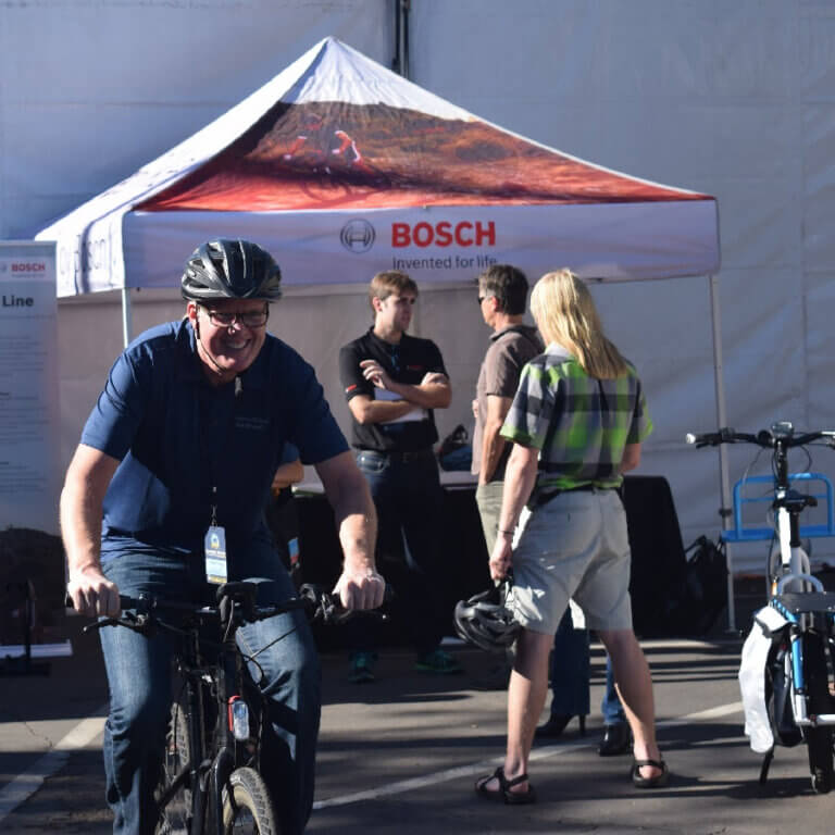 THE FUN BEGINS WITH AN E-BIKE RIDE BEFORE PURCHASING