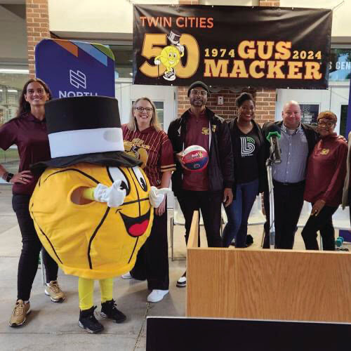 A BIKE ADDS TO THE FUN AT THE GUS MACKER BASKETBALL TOURNAMENT