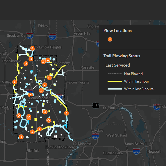 A PLOW APP FOR MINNEAPOLIS TRAILS AFTER IT SNOWS